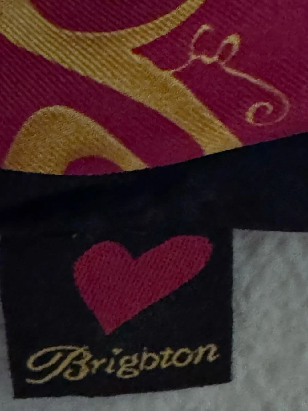Brighton 100% Silk Scarf,  Black & Red Women’s Bag and Accessories Pattern